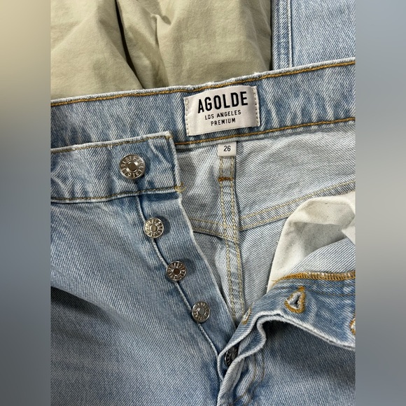 AGOLDE “ Jamie High Rise Classic - Distressed - light Wash” - size 26 - Picture 4 of 4
